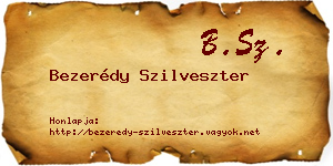 Bezerédy Szilveszter névjegykártya